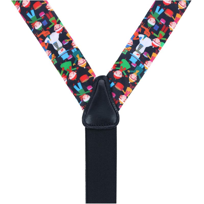 Trafalgar Happy Holidays Children Gift Exchange Silk Button End Suspenders — image 3 of 3